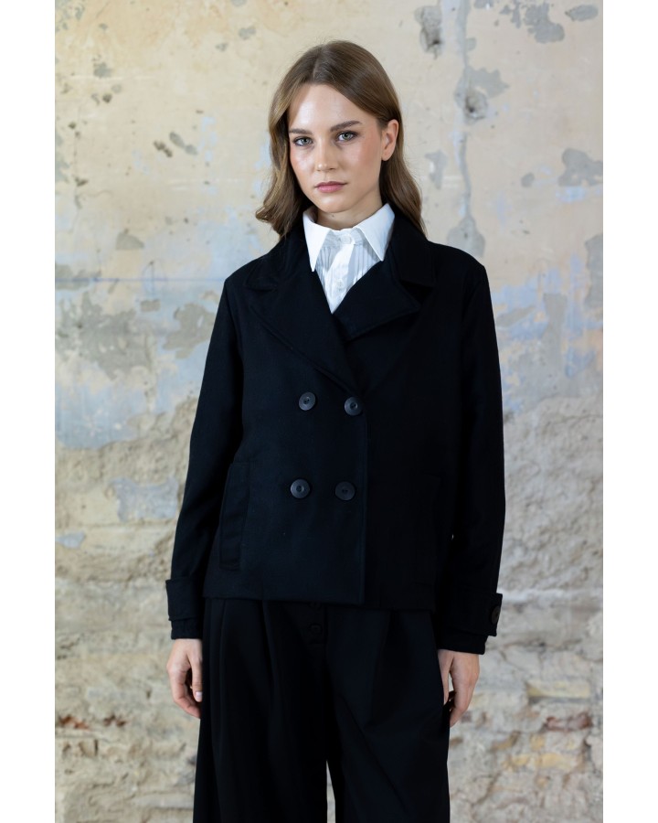 Chaqueta jacquard negra 2