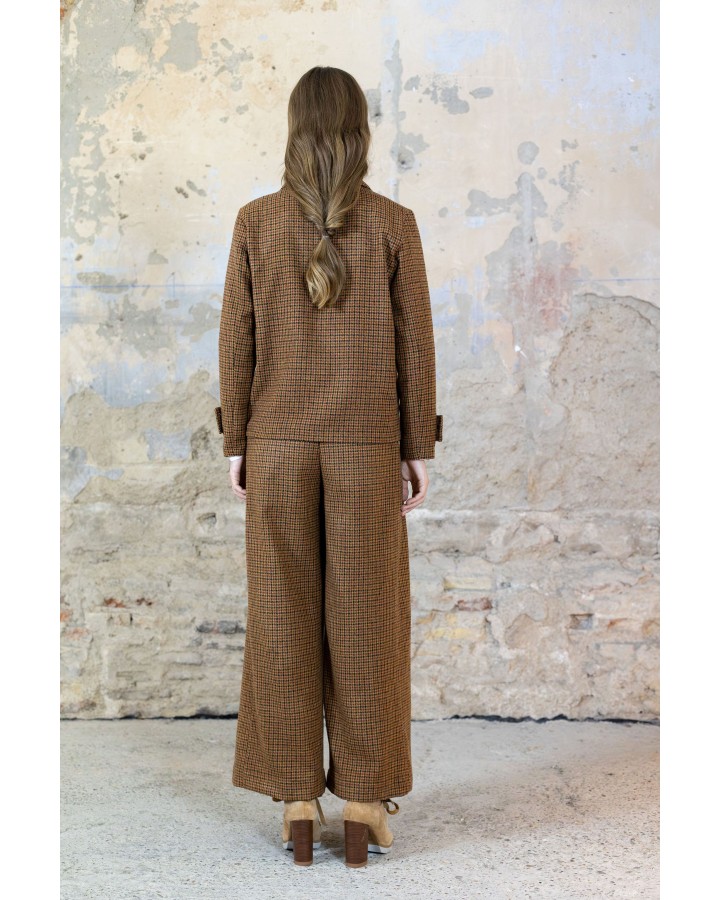 Chaqueta cuadros tabaco 2